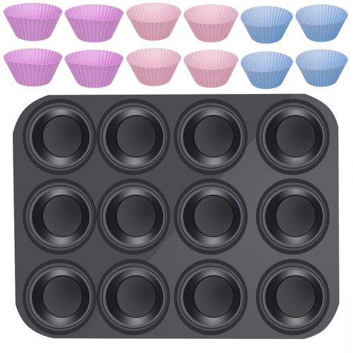 Tava de copt din teflon cu 12 forme silicon,35x26x3 cm [2]