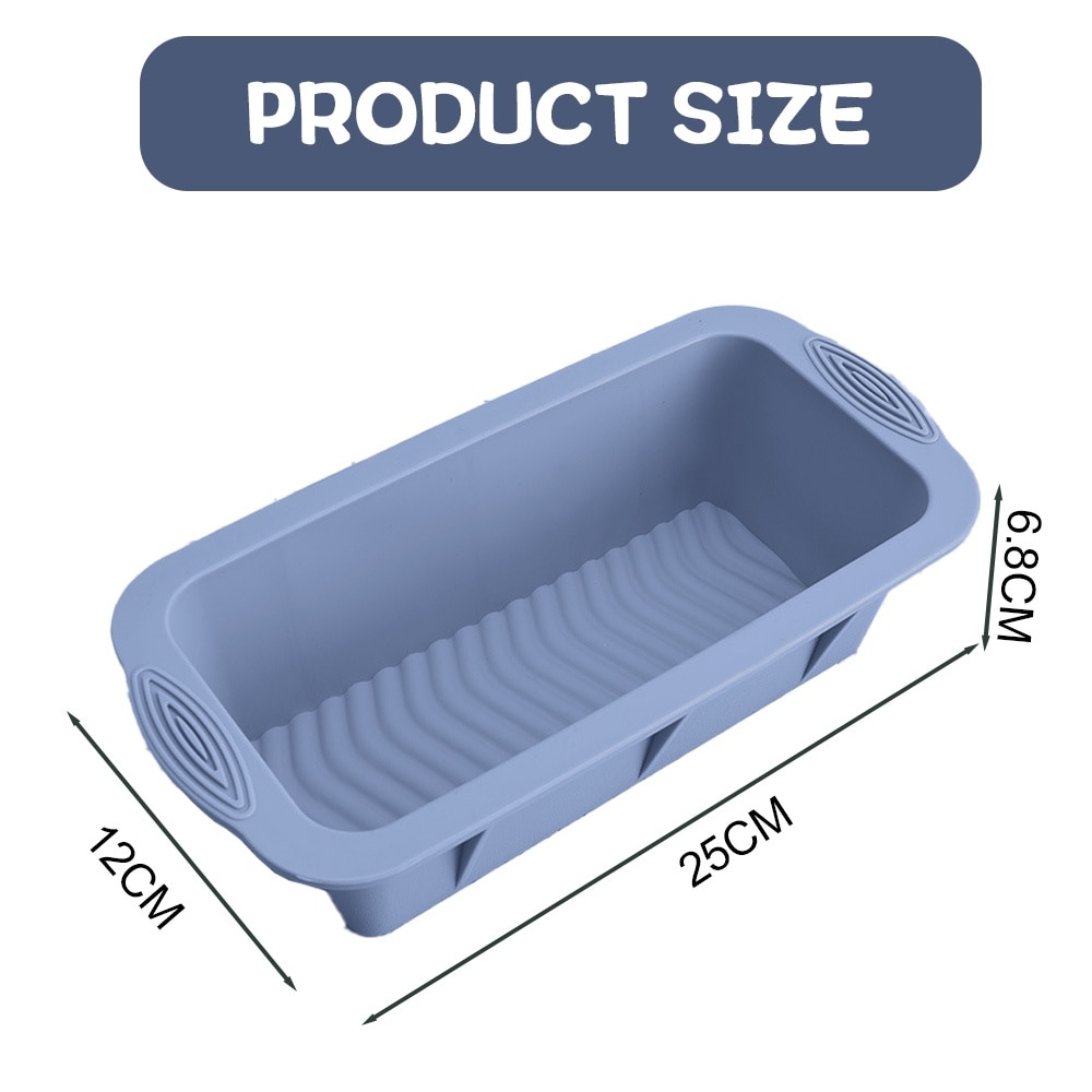 Tava din silicon pentru chec, diverse culori,25x16x7 cm [2]