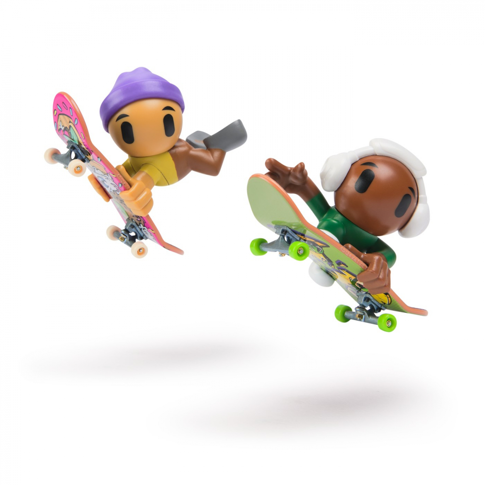 TECH DECH SK8 CREW PACHET 2 SETURI PLACA SI FIGURINA 9.6CM CASCA MOV SI CASTI ALBE [5]