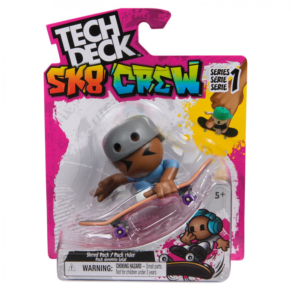 TECH DECH SK8 CREW PACHET PLACA SI FIGURINA 9.6CM CASCA GRI [1]
