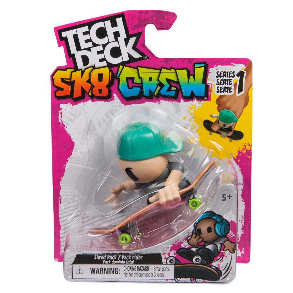 TECH DECH SK8 CREW PACHET PLACA SI FIGURINA 9.6CM SAPCA VERDE [1]