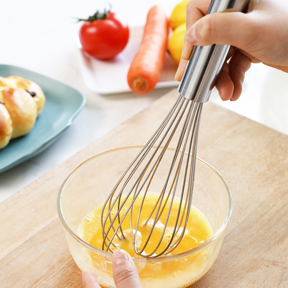 Tel din inox pentru amestecat, 31 cm [3]
