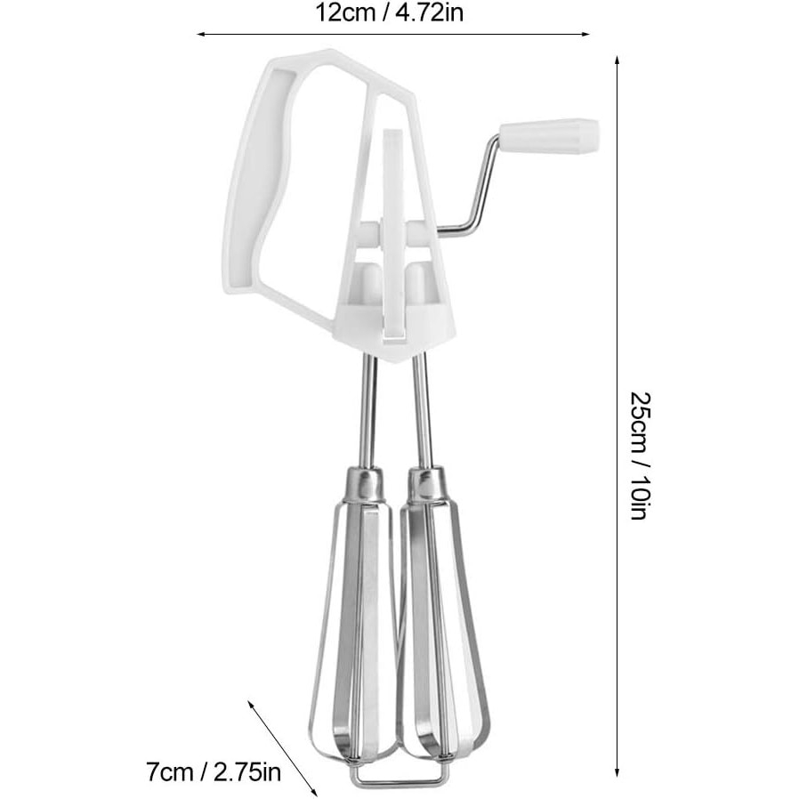 Tel manual rotativ pentru amestecat, inox, 25.5x13 cm [8]