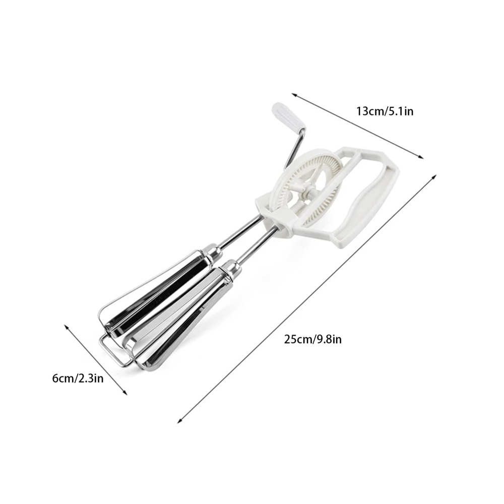 Tel manual rotativ pentru amestecat, inox, 25.5x13 cm [3]