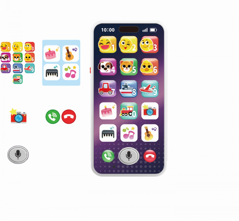 TELEFON MOBIL INTERACTIV BEBE INREGISTREAZA SI INVATA [5]