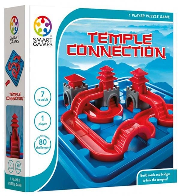 Smart Games – Temple Connection Dragon Edition, joc de logică cu 80 de provocări, 7+ ani [1]