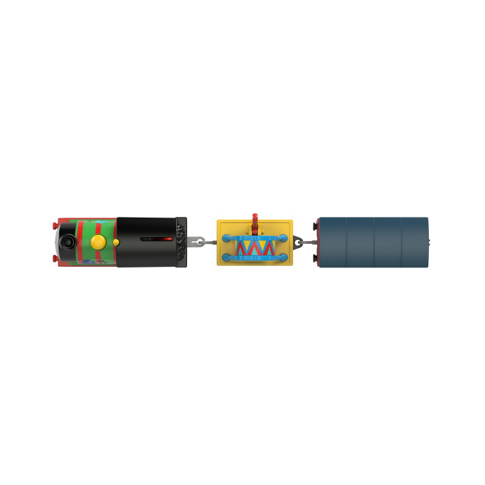 Thomas Locomotiva Motorizata Percy cu 2 Vagoane  [6]