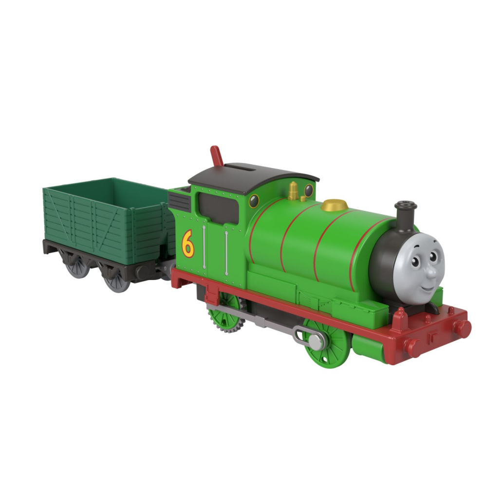 THOMAS LOCOMOTIVA MOTORIZATA PERCY CU VAGON [4]