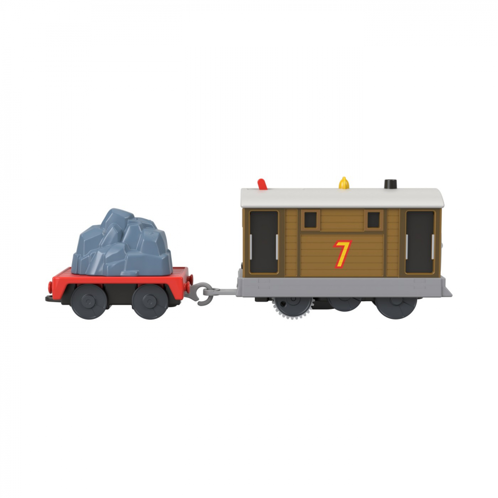 THOMAS LOCOMOTIVA MOTORIZATA TOBY CU VAGON [7]