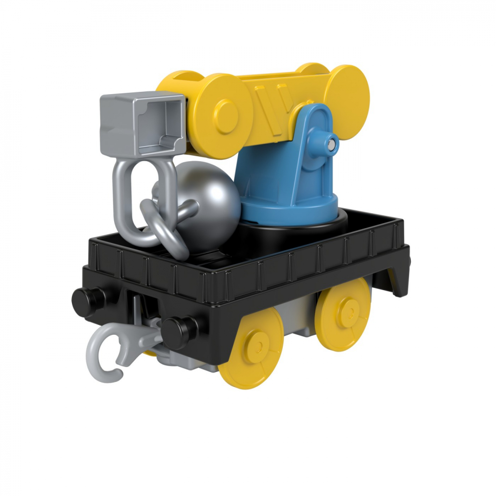 THOMAS LOCOMOTIVA MOTORIZATA WRECK N ROLL MACARAUA CARLY CU 2 VAGOANE [9]