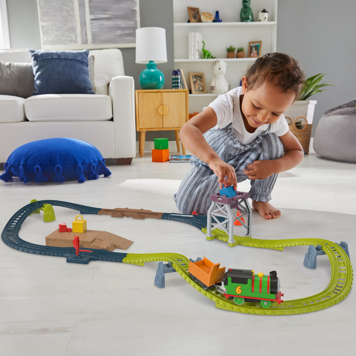 Thomas Set de Joaca cu Locomotiva Percy Motorizata  [4]