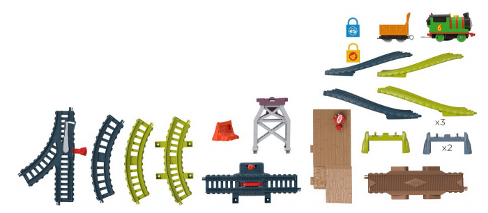 Thomas Set de Joaca cu Locomotiva Percy Motorizata  [9]