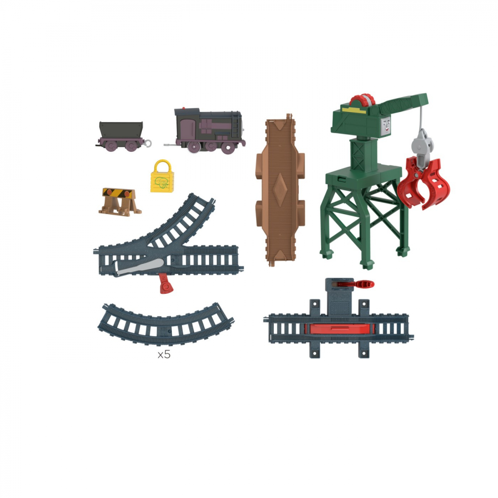 Thomas Set De Joaca Cu Locomotive Diesel Si Cranky Motorizate Si Accesorii [6]
