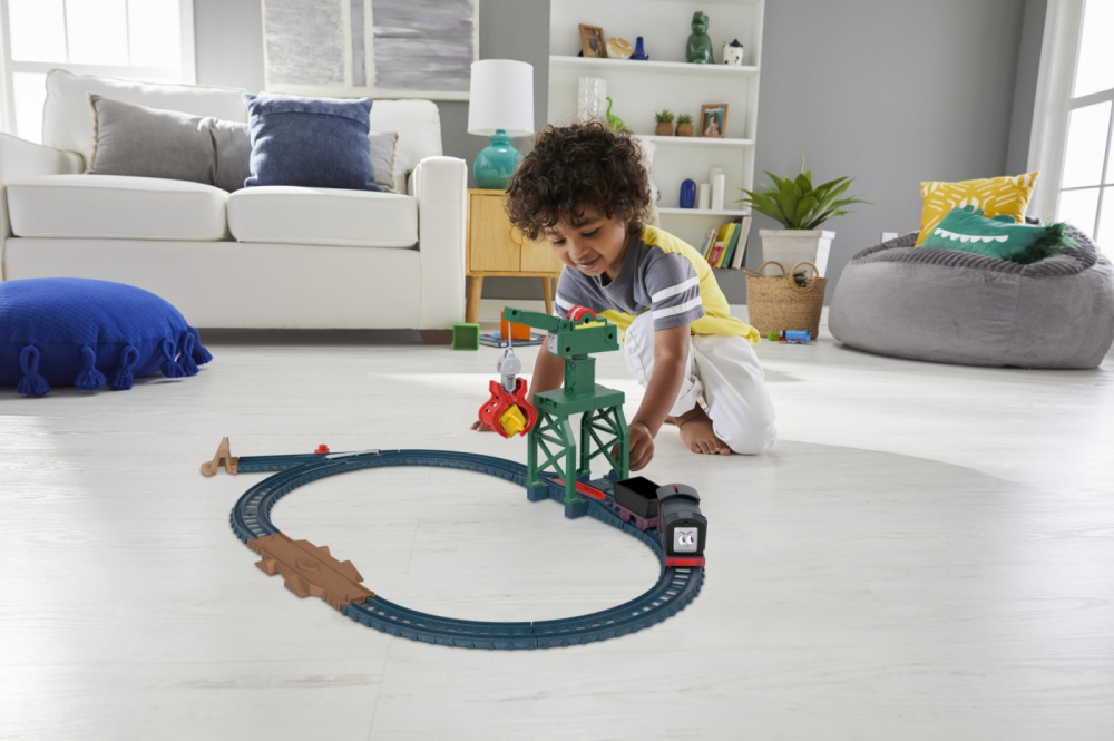 Thomas Set De Joaca Cu Locomotive Diesel Si Cranky Motorizate Si Accesorii [3]