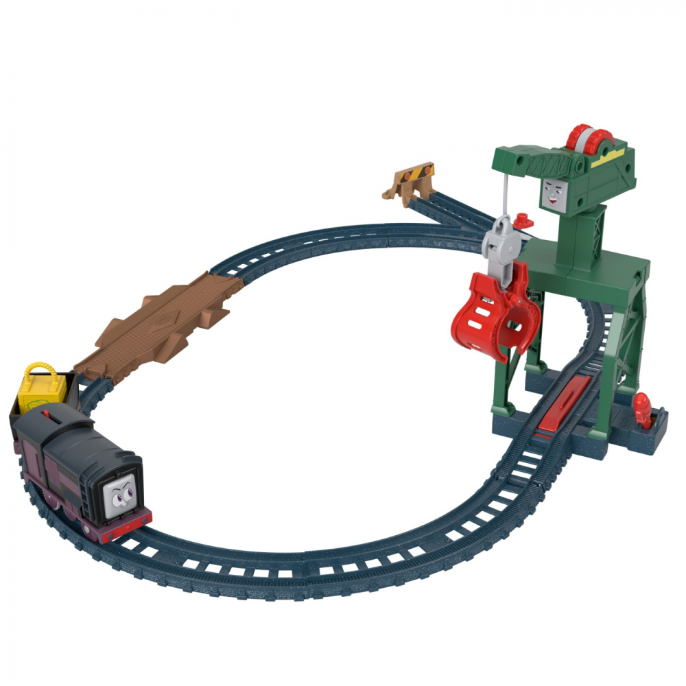 Thomas Set De Joaca Cu Locomotive Diesel Si Cranky Motorizate Si Accesorii [8]
