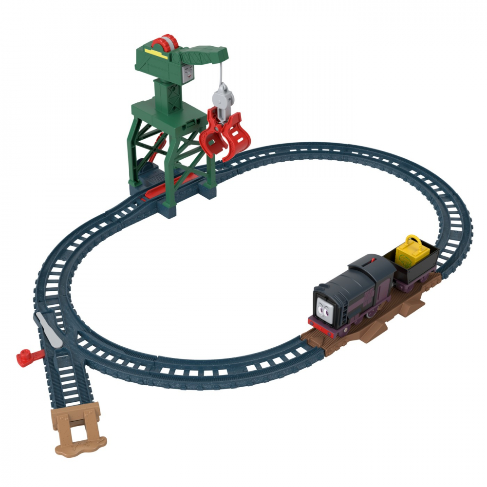 Thomas Set De Joaca Cu Locomotive Diesel Si Cranky Motorizate Si Accesorii [7]
