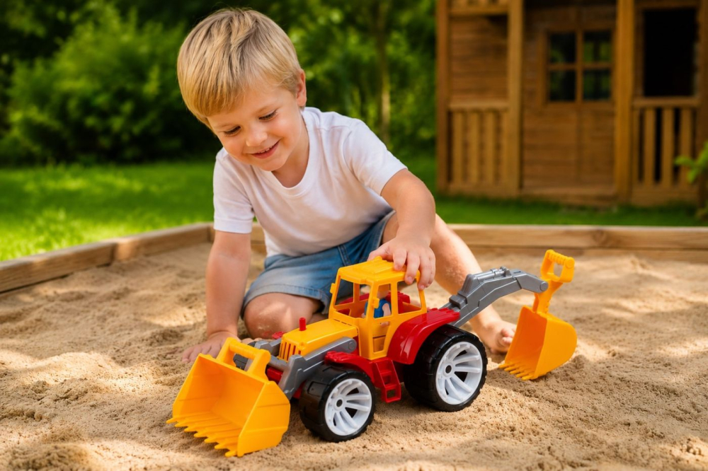 TRACTOR BAMS 2 CU 2 CUPE PORTOCALIU ROSU [3]