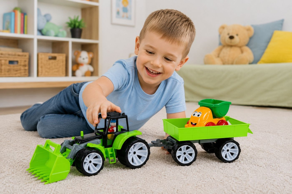 TRACTOR BAMS FATA ZAMBITOARE NEGRU VERDE [3]