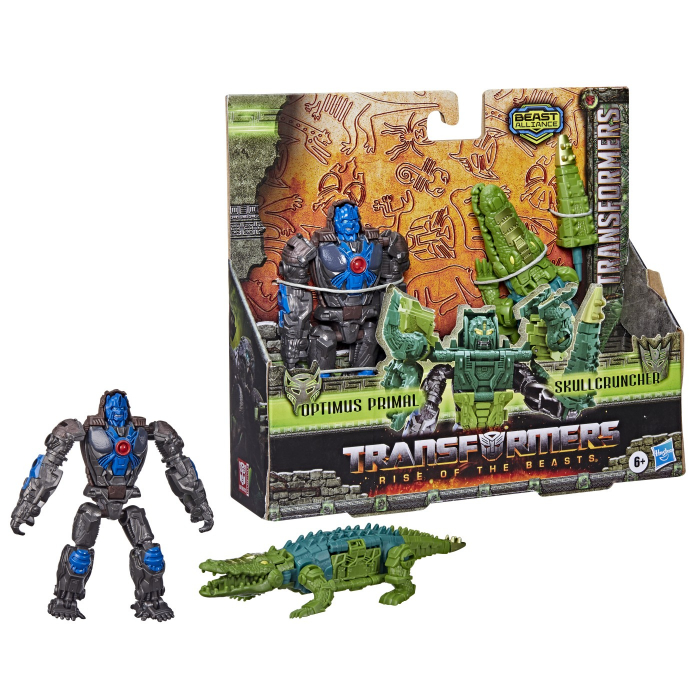 Transformers 7 beast alliance set 2 figurine optimus primal si skullcruncher 13cm [5]