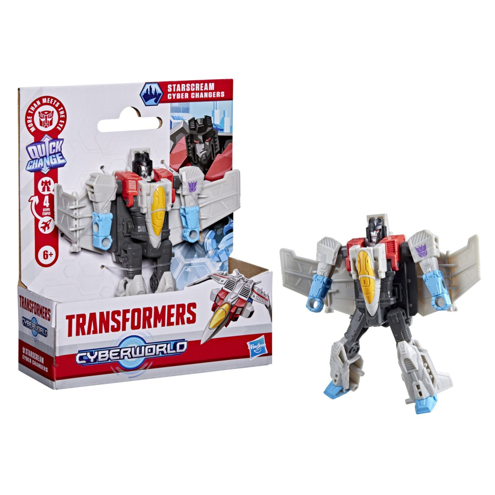 TRANSFORMERS CYBERWORLD ROBOT STARSCREAM CONVERTIBIL 10CM [9]