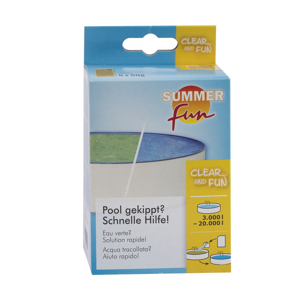 Tratament anti-alge pentru intretinerea apei din piscina,3000 - 5000 L, 175 g