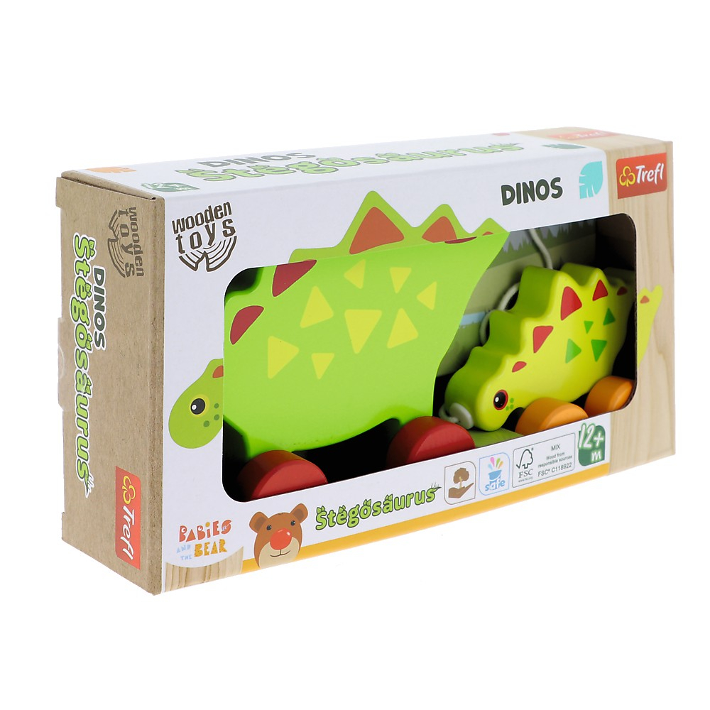 TREFL BABIES AND THE BEAR JUCARIE DIN LEMN DINOS STEGOSAURUS [1]