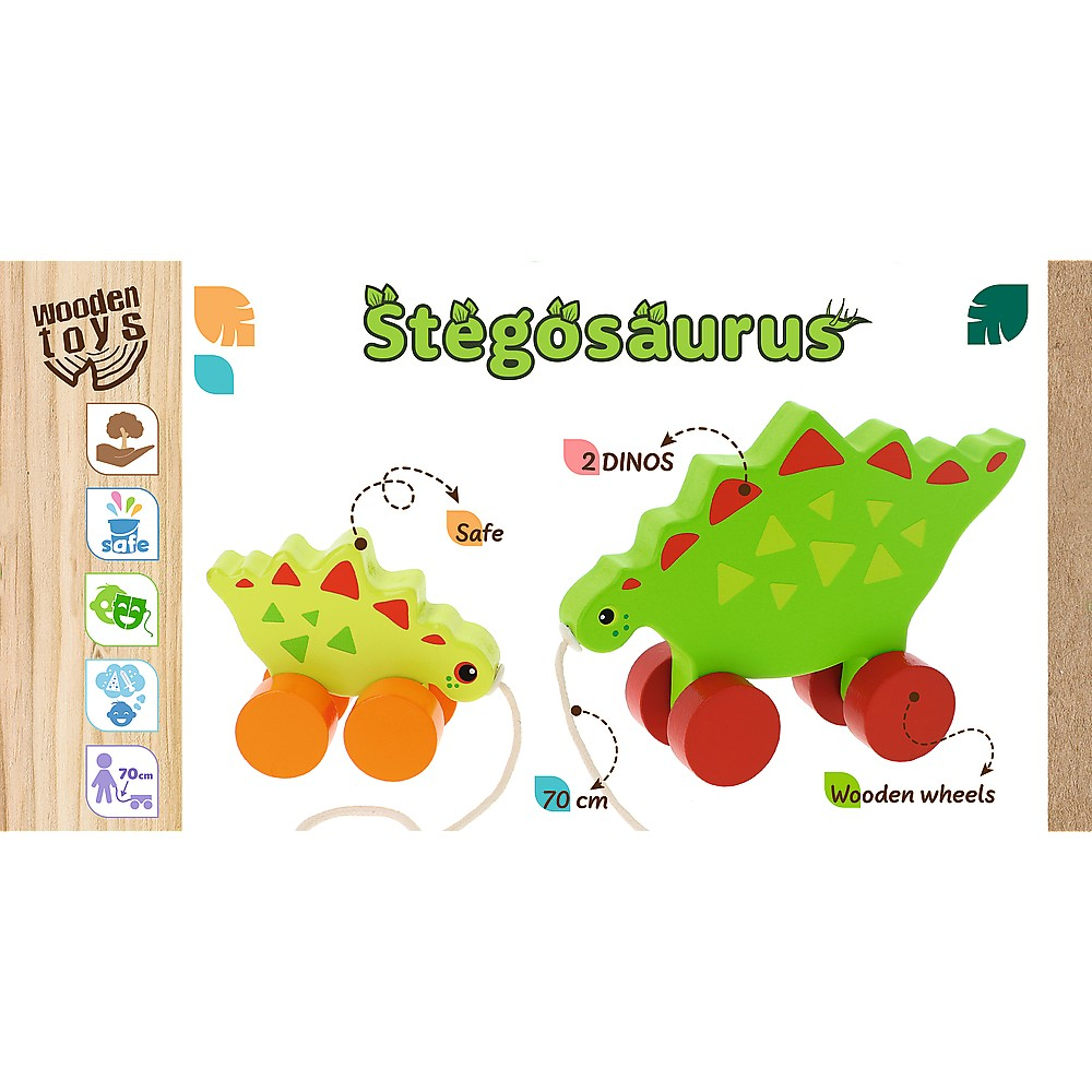 TREFL BABIES AND THE BEAR JUCARIE DIN LEMN DINOS STEGOSAURUS [3]