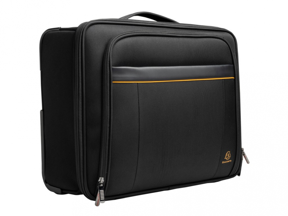 Troler compact cu 4 roți laptop 15,6" Exactive Exatrolley Exacompta 18334E, negru [2]