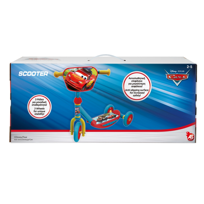 Trotineta Cars pentru baieti cu 3 roți ,50x15x20 cm,2-5 ani [6]