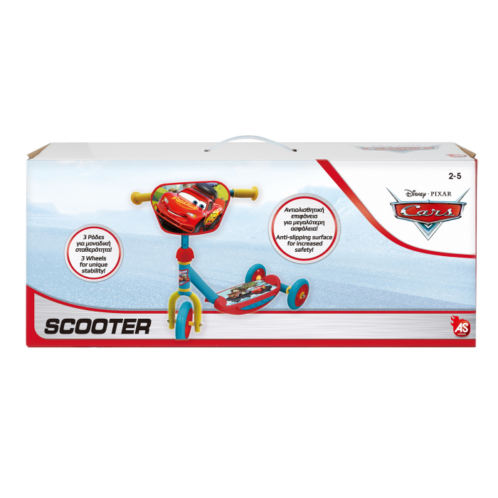 Trotineta Cars pentru baieti cu 3 roți ,50x15x20 cm,2-5 ani [4]