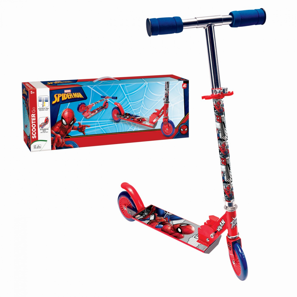 Trotineta Spiderman pentru copii cu 2 roti,60x10x20 cm [6]
