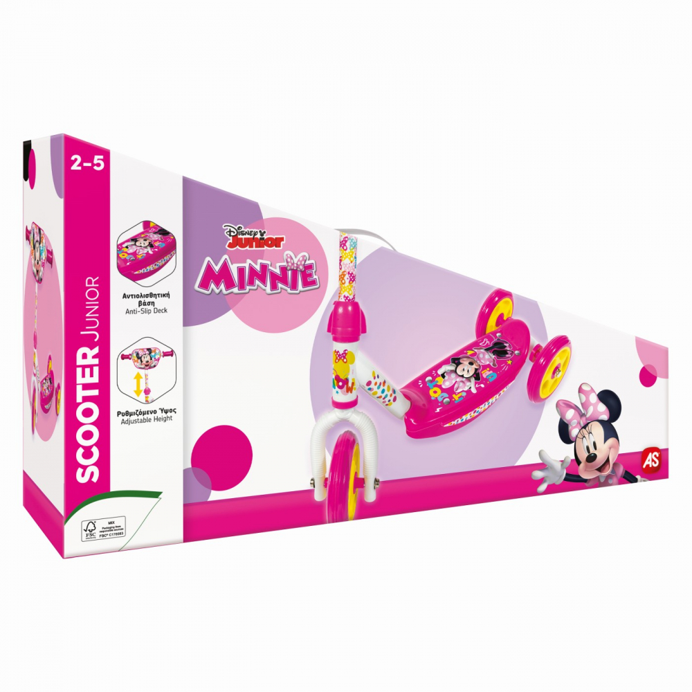 Trotineta Minnie pentru fetite cu 3 roti, 45x13x25 cm [6]
