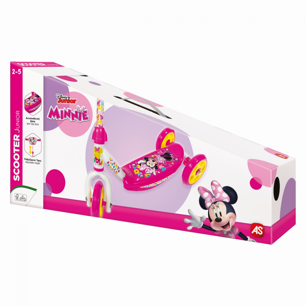 Trotineta Minnie pentru fetite cu 3 roti, 45x13x25 cm [5]