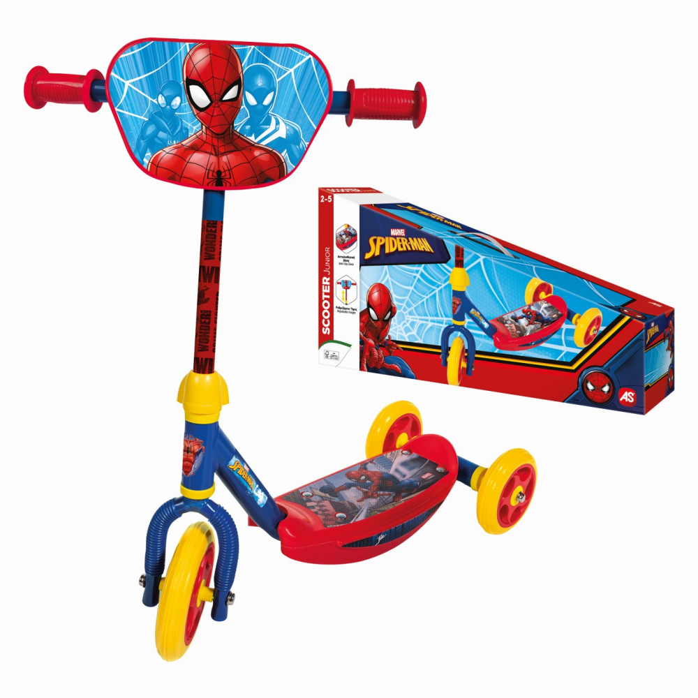 Trotineta Spiderman pentru baieti cu 3 roti, 58x35x67 cm [4]
