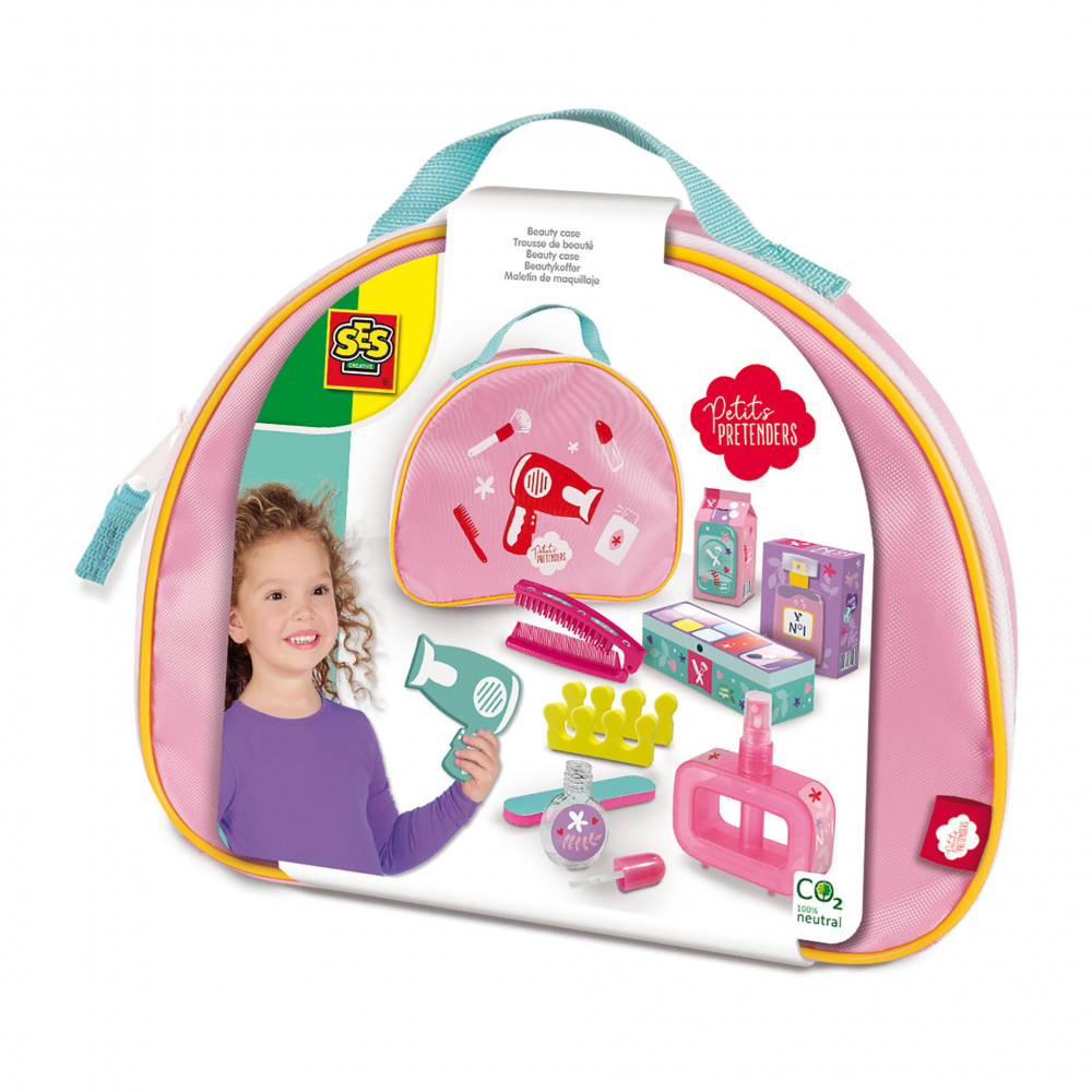 Trusa de ingrijire de jucarie pentru copii, beauty case cu accesorii pentru salon de frumusete