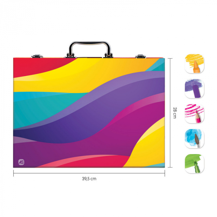 Trusa pentru desen deluxe 100 accesorii [4]