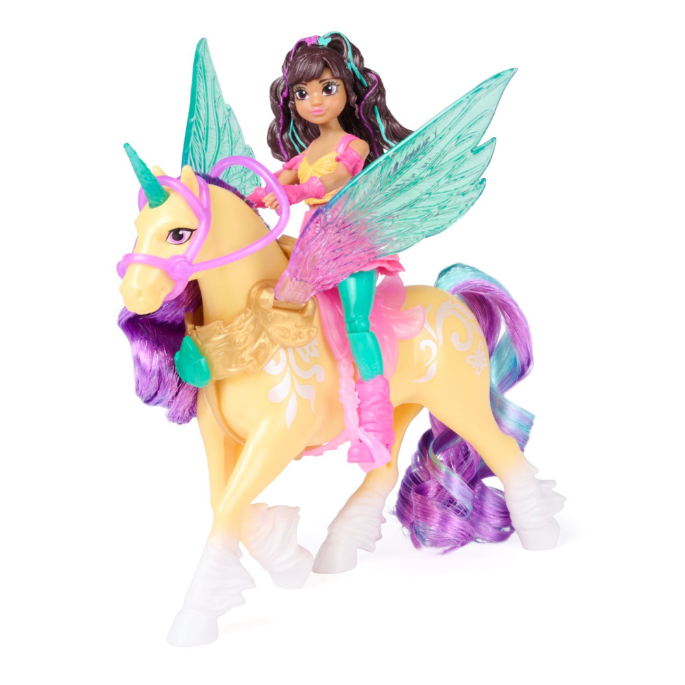 UNICORN ACADEMY SET MAGIA ARIPILOR CU PAPUSA AVA SI UNICORNUL LEAF CU ACCESORII [8]