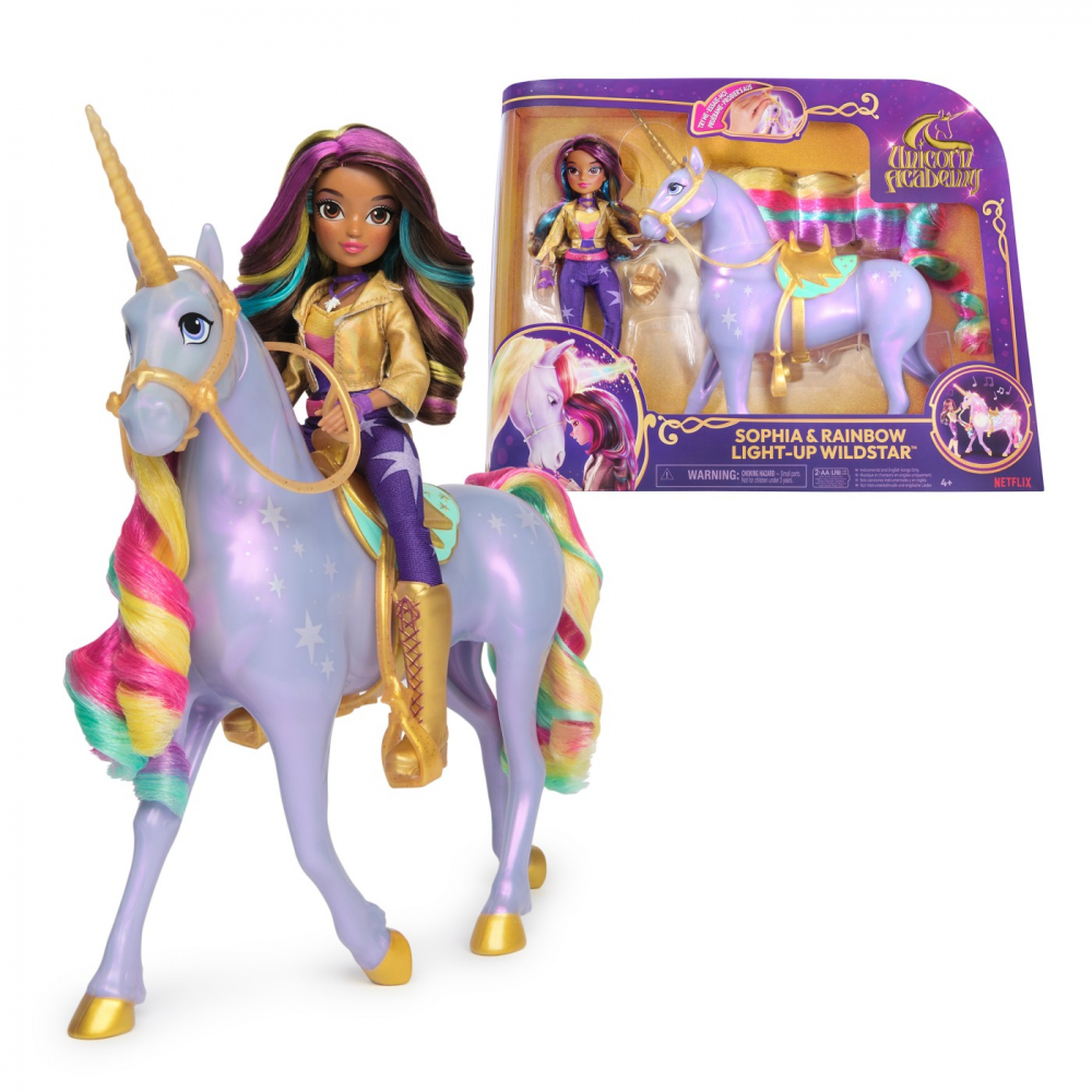 UNICORN ACADEMY SET SOPHIA SI WILDSTAR LUMINA DE CURCUBEU [8]