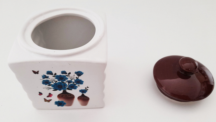 Set 7 recipiente condimente cu suport lemn [3]