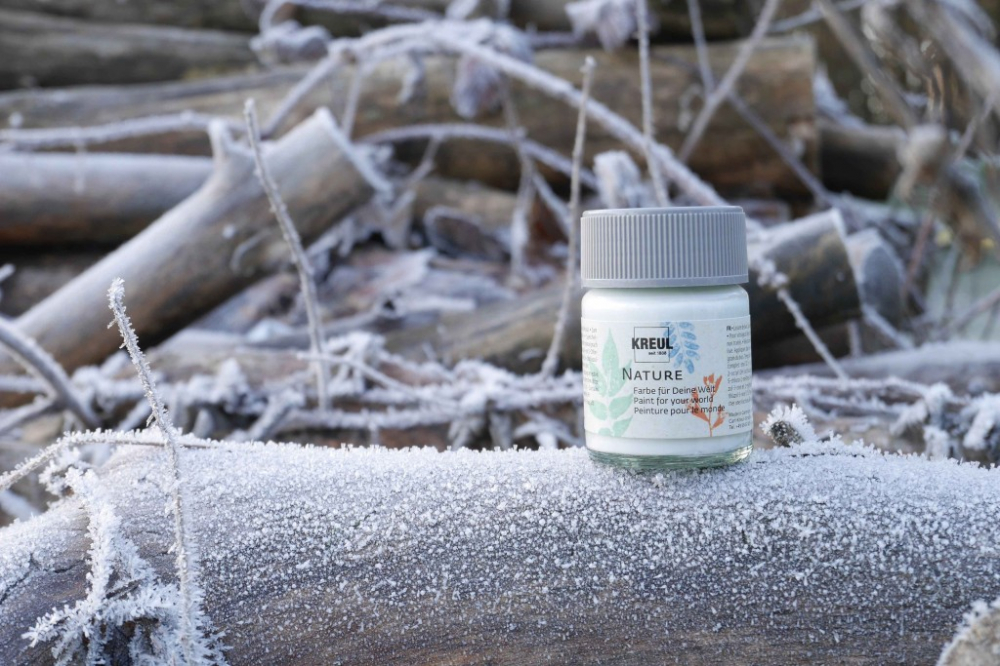 Vopsea pe baza de apa eco Nature,snow crystal,50 ml, [2]