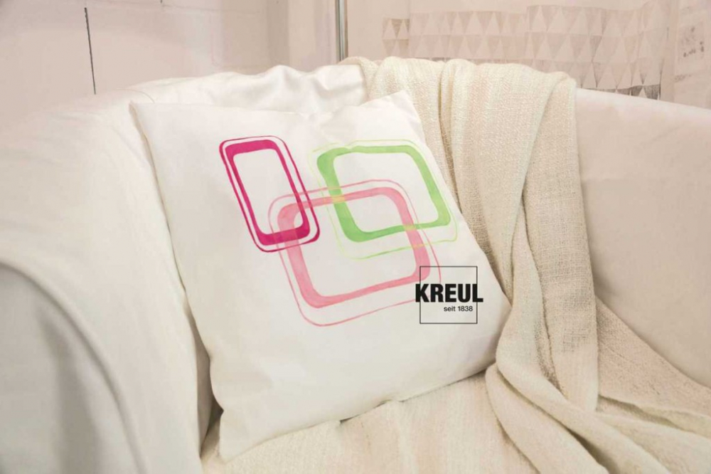 Vopsea pentru textile de culoare deschisă cu pensula inclusa, Javana Trend Kreul, 6 culori x 20 ml [4]