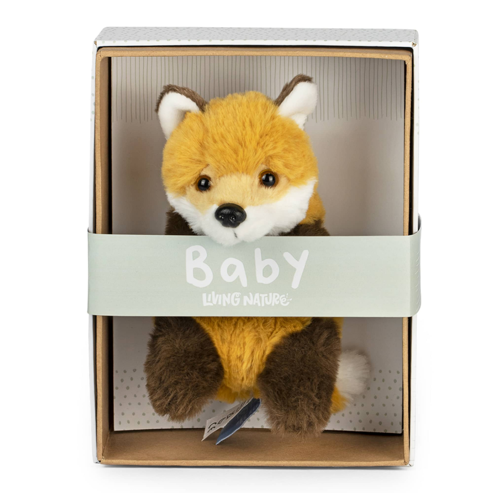Vulpe Bebeluș de pluș 17 cm în cutie – Living Nature [2]