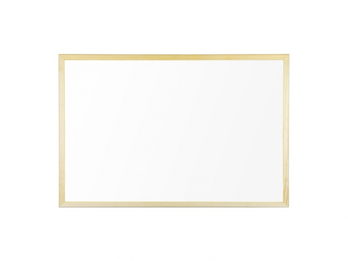 Whiteboard magnetic cu rama din lemn,60x40 cm