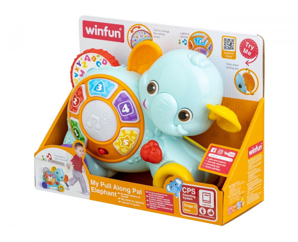 WINFUN JUCARIE DE TRAS ELEFANT CU SUNETE SI LUMINI [2]