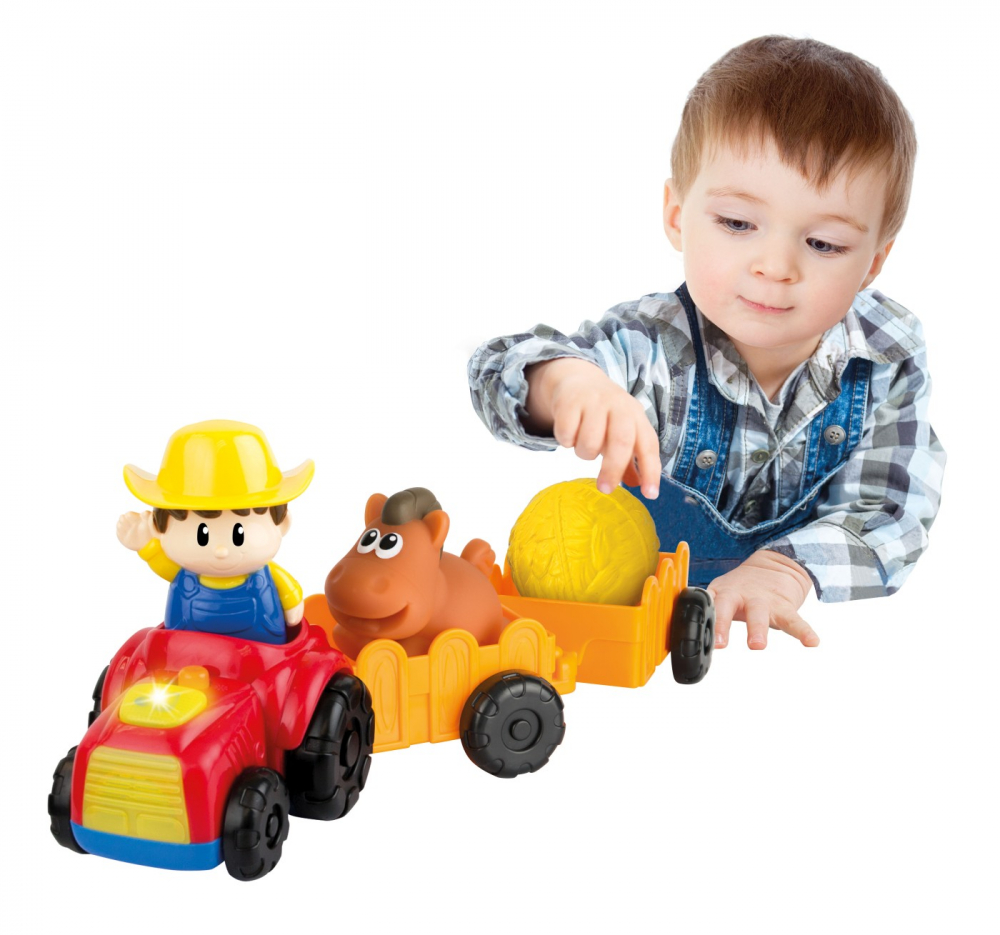 WINFUN TRACTORAS CU REMORCA SI FIGURINA FERMIER [4]