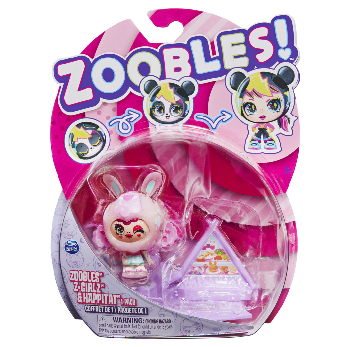 Zoobles z-girlz figurina transformare iepuras