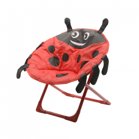 Jocuri si articole copii - Scaun tip fotoliu pentru copii, Design Gargarita, Rosu-Negru