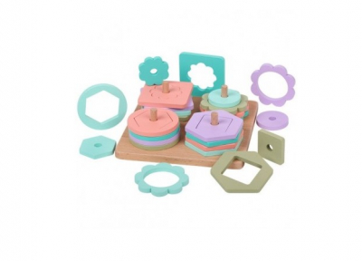 Joc Tip Montessori din lemn 4 Coloane Sortatoare [1]