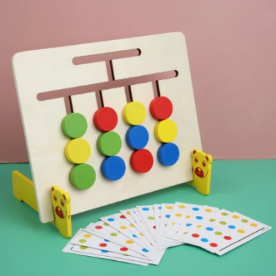 Jocuri si articole copii - Joc Lemn Â Labirint Asociere Culori si Animale