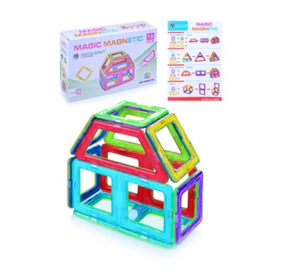 Jocuri si Jucarii Educative - Set de constructie magnetic 3D